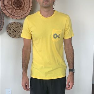 Outerknown Men’s Organic Cotton Yellow Tshirt M